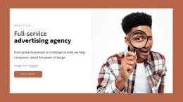 Full-Service Advertising Agency - Creative Multipurpose Web Page Design