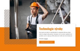 Technologie Výroby - Webová Šablona