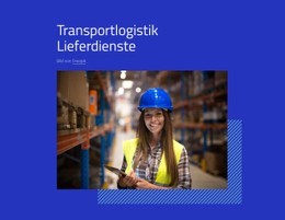 HTML5-Responsive Für Transportlogistikdienstleistungen