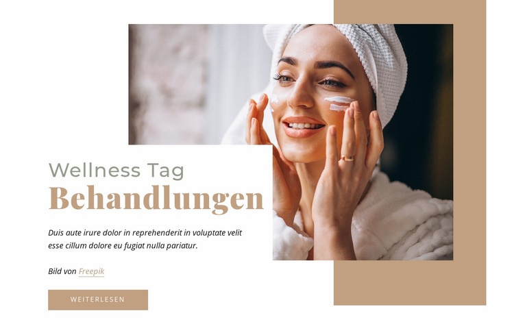 Wellnesstage Website Builder-Vorlagen