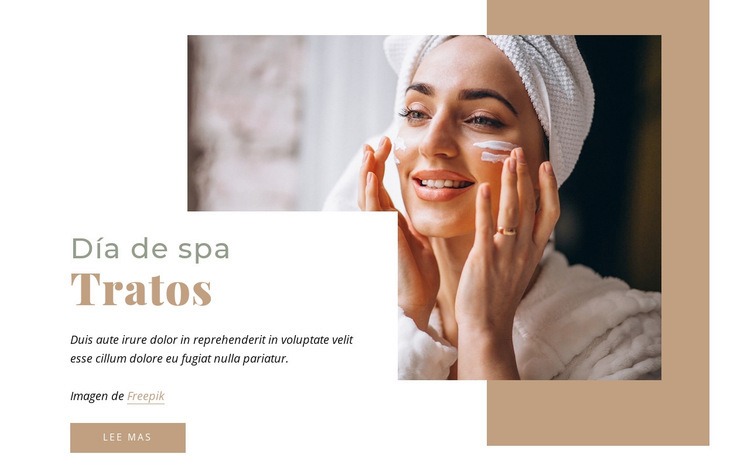 Días de spa Plantillas de creación de sitios web