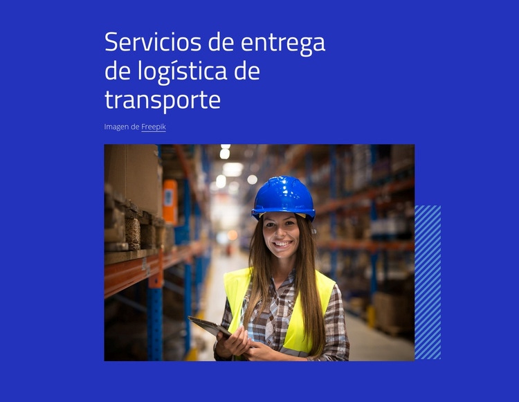 Servicios de logística de transporte Plantillas de creación de sitios web