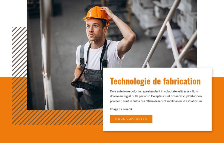 Technologie de fabrication Conception de site Web