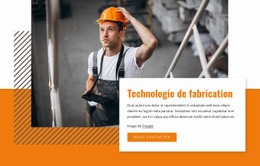 Technologie De Fabrication - Maquette De Site Web Personnalisée