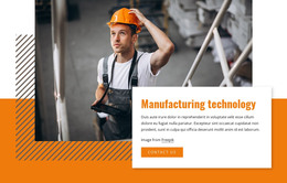 Manufacturing Technology - Web Development Template