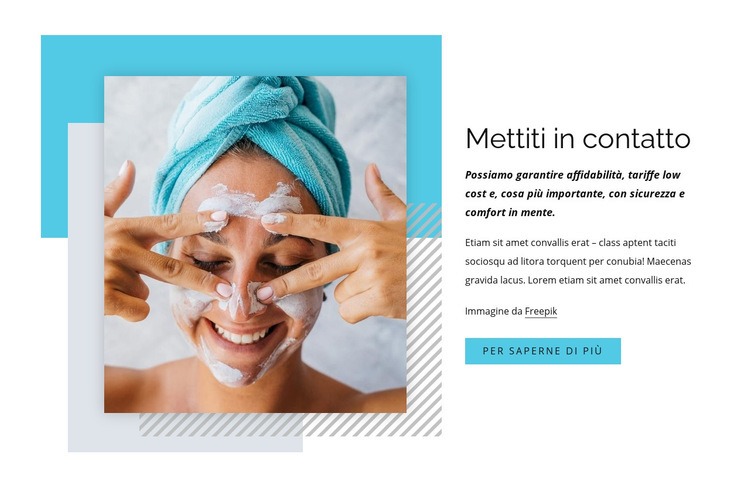 Trattamenti di bellezza Modelli di Website Builder