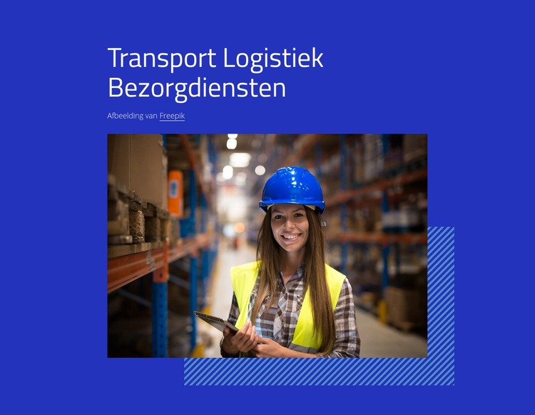 Transport logistieke diensten Website Builder-sjablonen