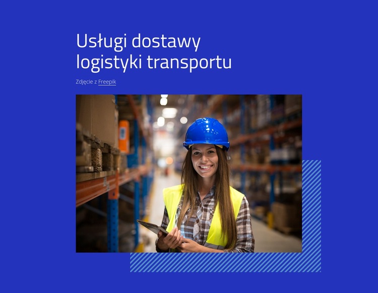 Usługi logistyczne transportu Projekt strony internetowej