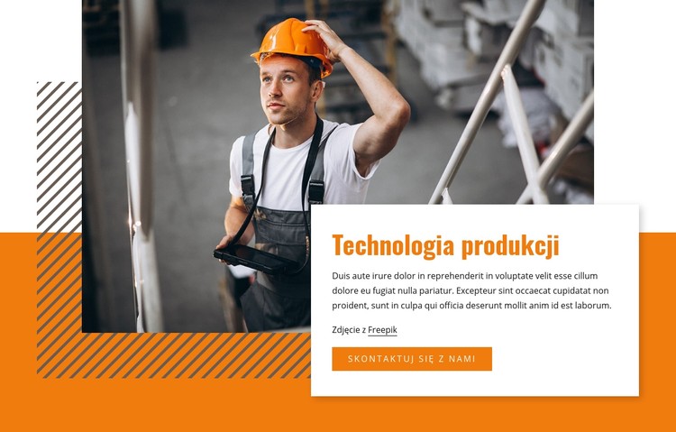 Technologia produkcji Szablon CSS