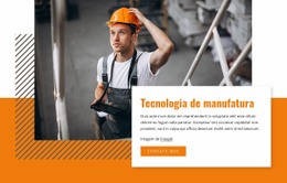 Tecnologia De Manufatura Modelo Responsivo HTML5