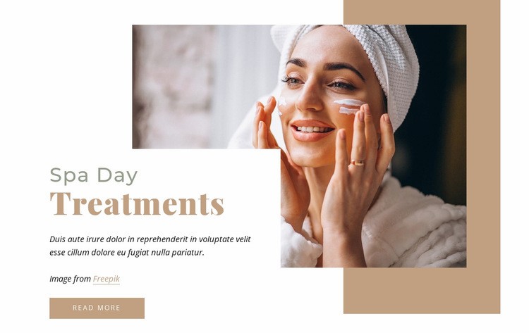 Spa days Squarespace Template Alternative