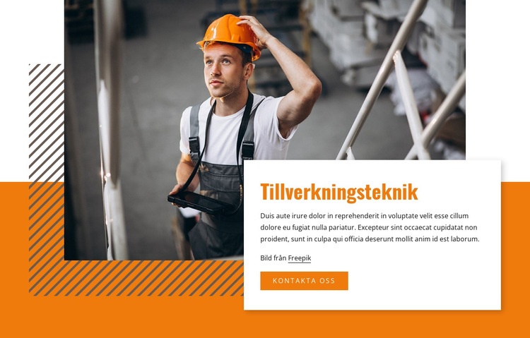 Tillverkningsteknik WordPress -tema