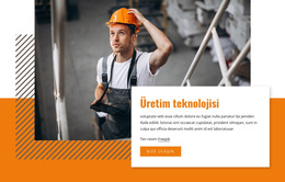 Üretim Teknolojisi - HTML Sayfası Şablonu
