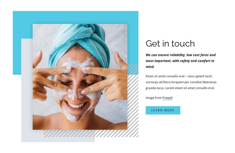 Beauty treatments Web Page Design
