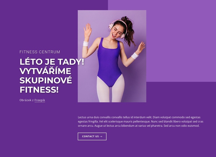 Cyklistika, tanec, pilates Šablona HTML