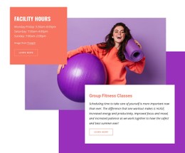 Aquatic And Fitness Center Single Page Website