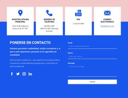 Ponte En Contacto Con Los Iconos