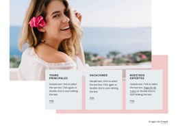 Ideas De Vacaciones De Verano Plantilla HTML CSS Responsiva