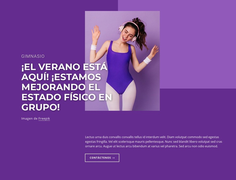 Ciclismo, baile, pilates Plantilla HTML5