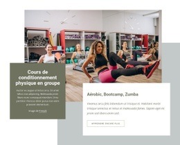 Aérobic, Bootcamp Et Zumba - Create HTML Page Online