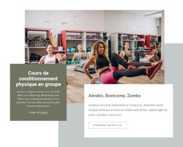 HTML5 Réactif Pour Aérobic, Bootcamp Et Zumba