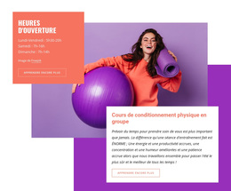 Thème WordPress Centre Aquatique Et Fitness Pour N'Importe Quel Appareil