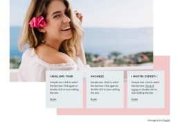 Idee Per Le Vacanze Estive - Modello Di Mockup Del Sito Web