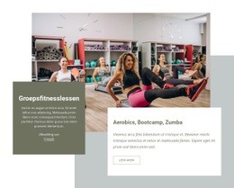 Exclusieve HTML5-Sjabloon Voor Aerobics, Bootcamp En Zumba