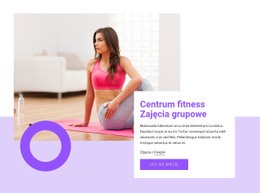 Sekcje Strony Głównej Dla Zajęcia Grupowe W Centrum Fitness