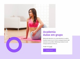 Construtor De Sites Exclusivo Para Aulas Em Grupo Na Academia