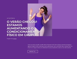 Design De Site Incrível Para Andar De Bicicleta, Dançar, Pilates