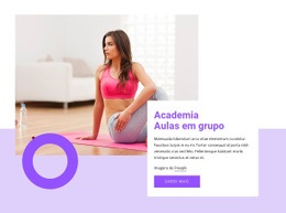 Aulas Em Grupo Na Academia - Modelo Criativo Multiuso