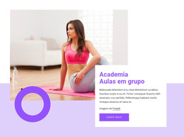 Aulas Em Grupo Na Academia - Modelo De Site Gratuito