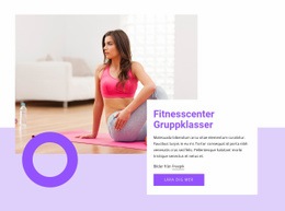 Fitnesscenter Gruppklasser - Nedladdning Av HTML-Mall