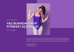 Bisiklet, Dans, Pilates Için Sayfa Web Sitesi