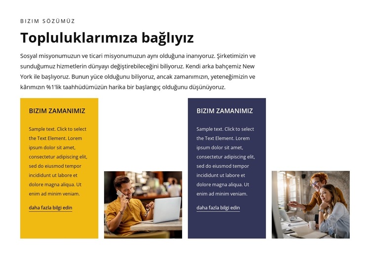 Biz lider bir dijital ürün stüdyosuyuz Web Sitesi Şablonu