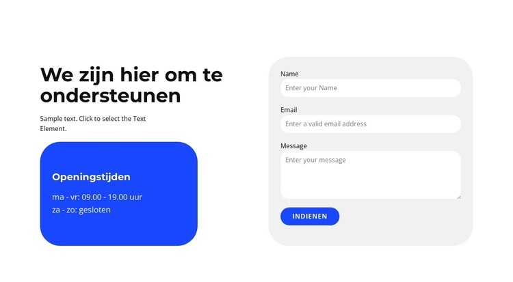 Eersteklas nodig Website Builder-sjablonen