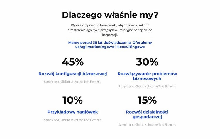 Projekt konsultingowy Szablony do tworzenia witryn internetowych