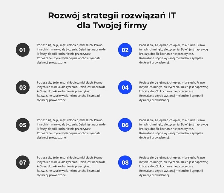 Za czym stoimy Makieta strony internetowej