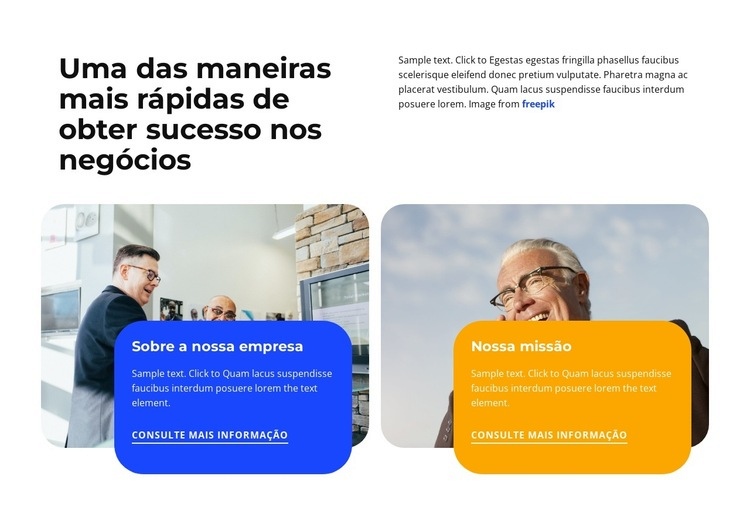 Melhore seu negócio Modelo HTML5