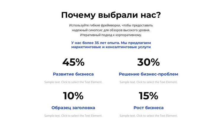 Консалтинговый проект Мокап веб-сайта