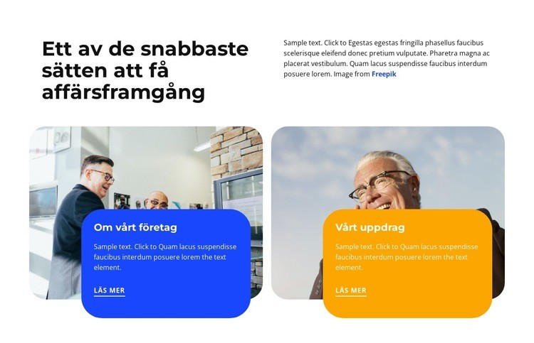 Förbättra ditt företag HTML-mall