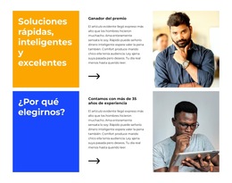 Nuestra experiencia y consejos - Plantilla de sitio web por Nicepage