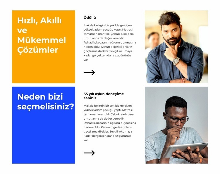 Uzmanlığımız ve tavsiyelerimiz HTML5 Şablonu