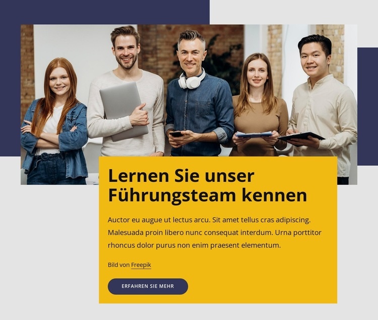 Erfahrene Profis Website Builder-Vorlagen