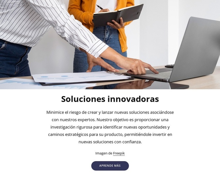 Podemos ayudarte con los problemas técnicos. Creador de sitios web HTML