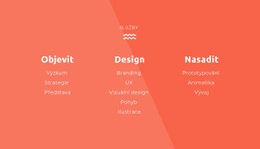 Objevujte, Navrhujte, Nasazujte – Šablona Jedné Stránky