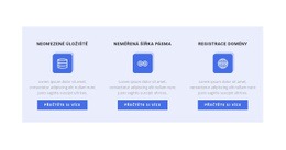 Tři Nové Směry Práce HTML Šablona