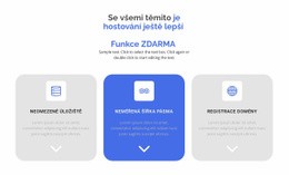 Nové Bezplatné Funkce Šablona Webové Stránky