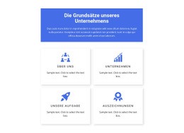 Arbeitsprinzipien – Kostenlos Herunterladbare HTML5-Vorlage